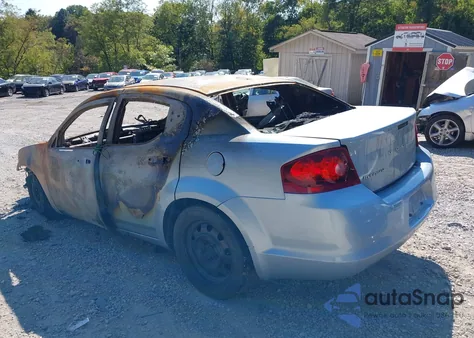 2013 Dodge Avenger Se z USA, uszkodzony, nr VIN 1C3CDZAB3DN756523